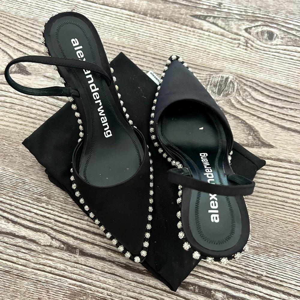 Stunning black Alexander Wang pumps in a size 37.5